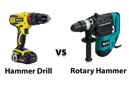 hammer drill vs rotary hammer